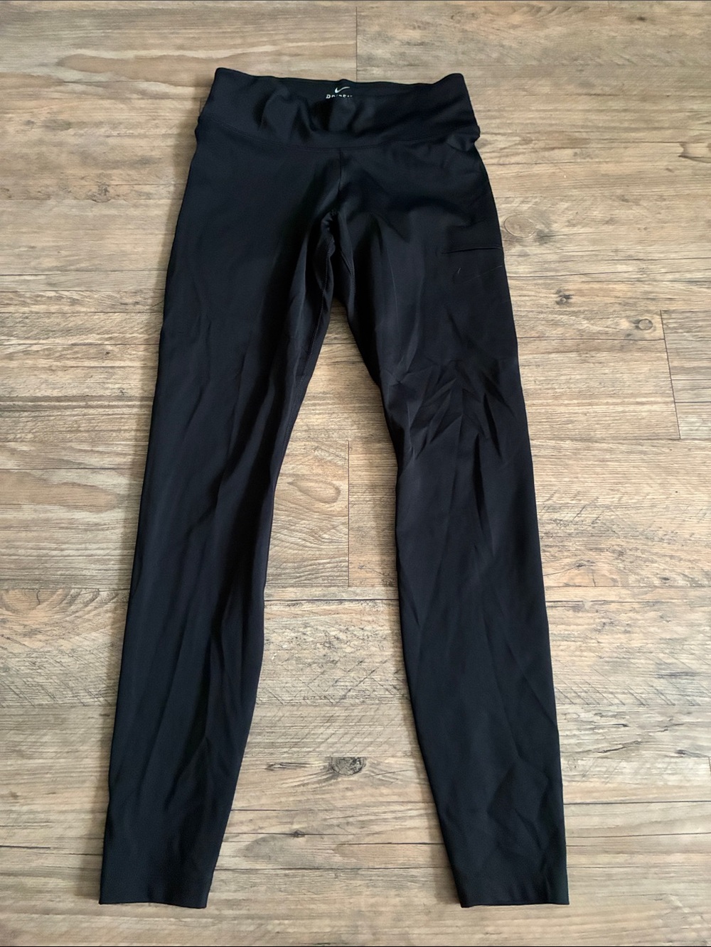 Nike Black Full-Length High-Waist Dri-Fit Leggings